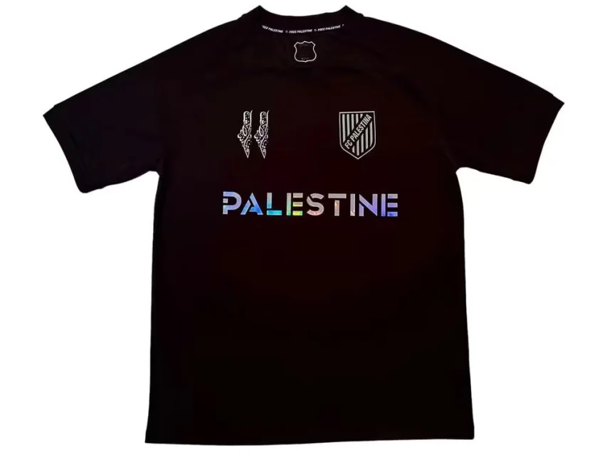 AAA Quality Palestine 24/25 Special Black/White Soccer Jersey